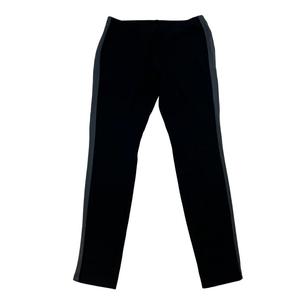 Simply Vera Vera Wang Ankle Leggings Black with Gray Side Stripe Size Small